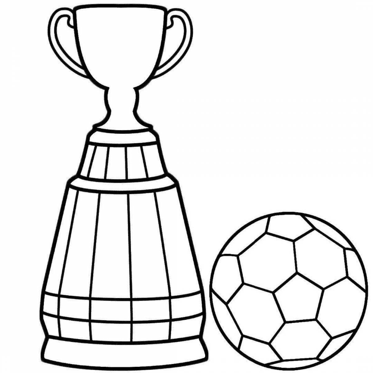 Great sports equipment coloring page