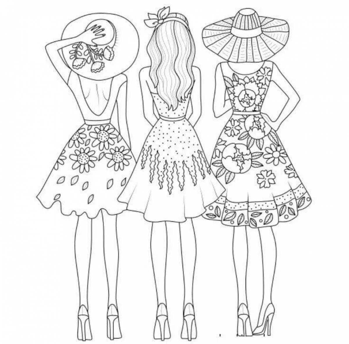 In-style clothing fashion coloring