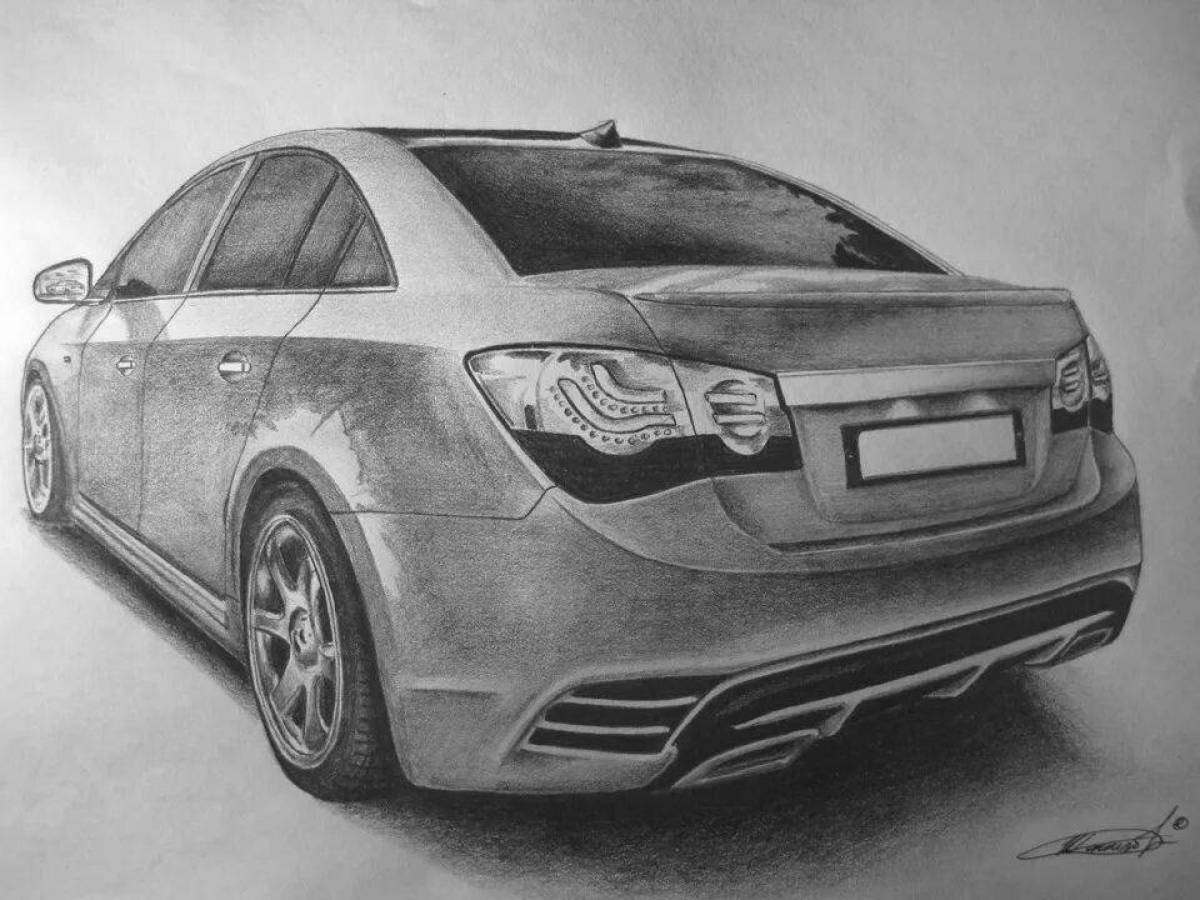 Chevrolet cruze funny coloring