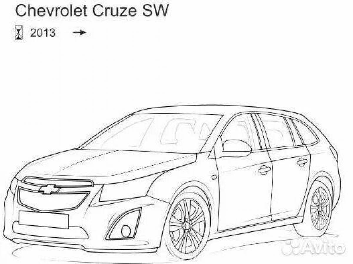Chevrolet cruze live coloring page