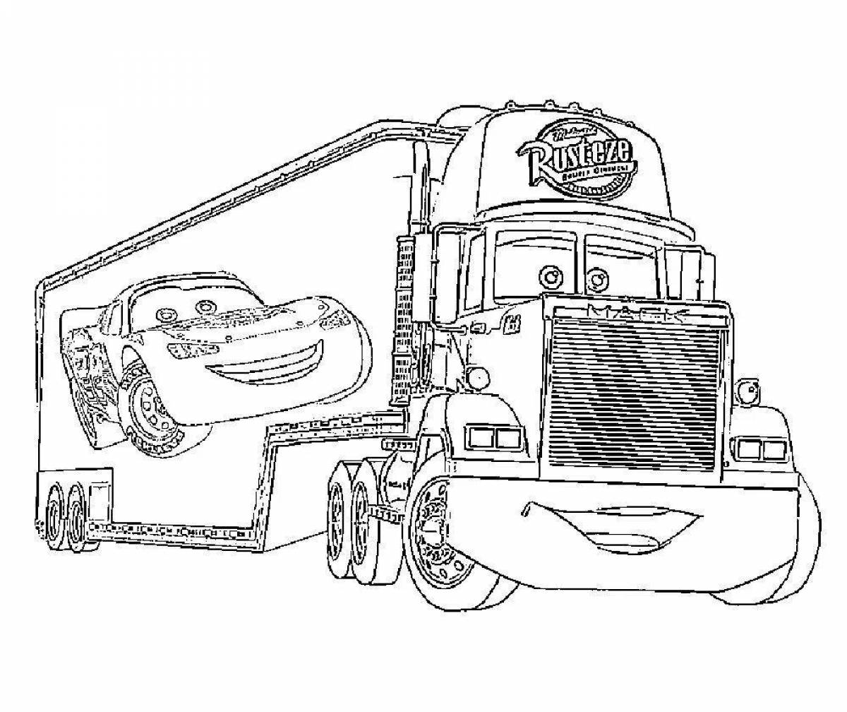 Coloring page amazing poppy cars