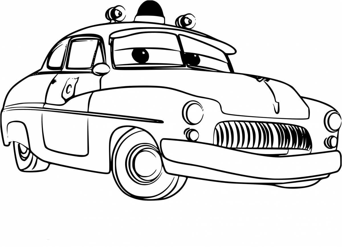 Coloring page nice poppy cars
