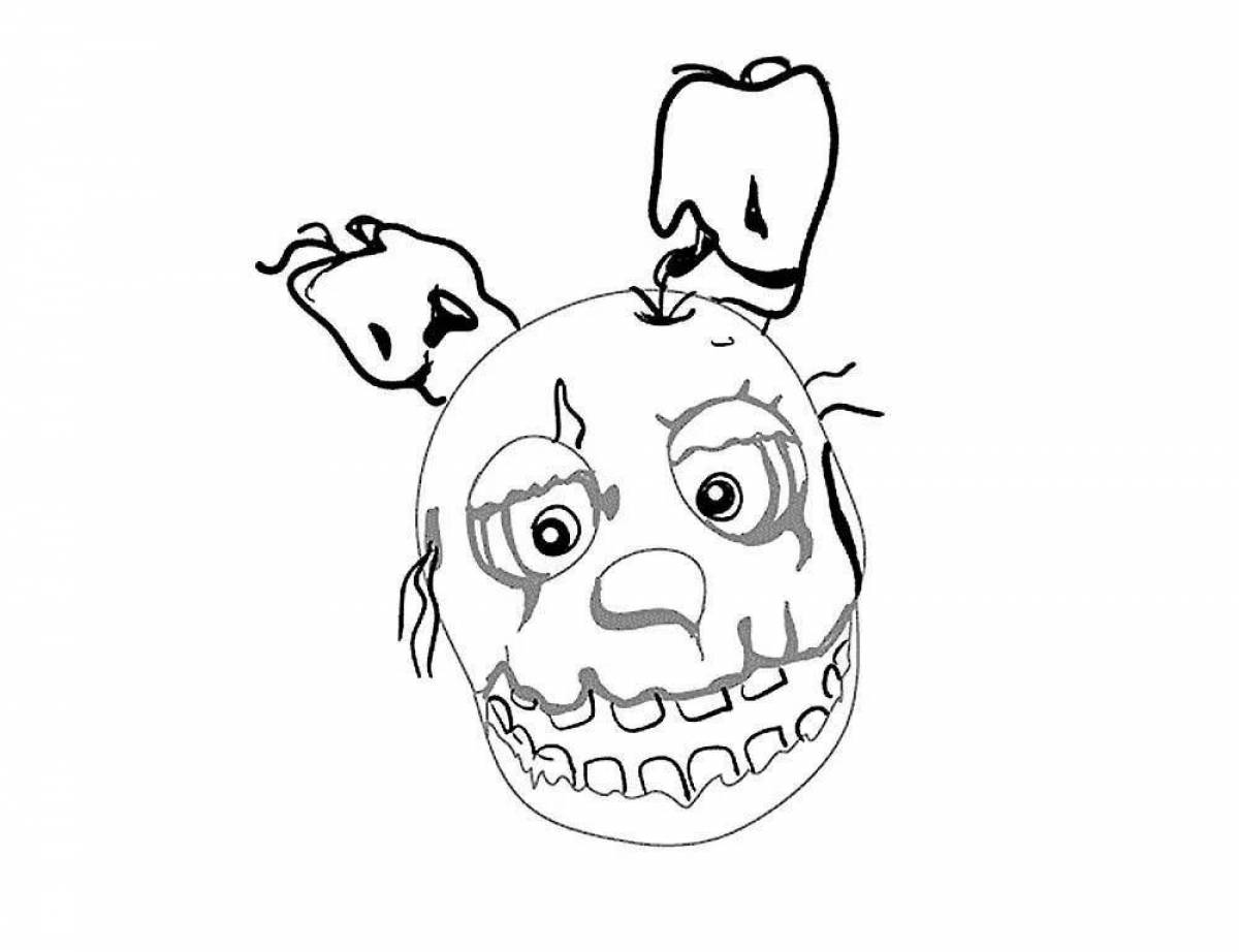 Animated springtrap coloring book