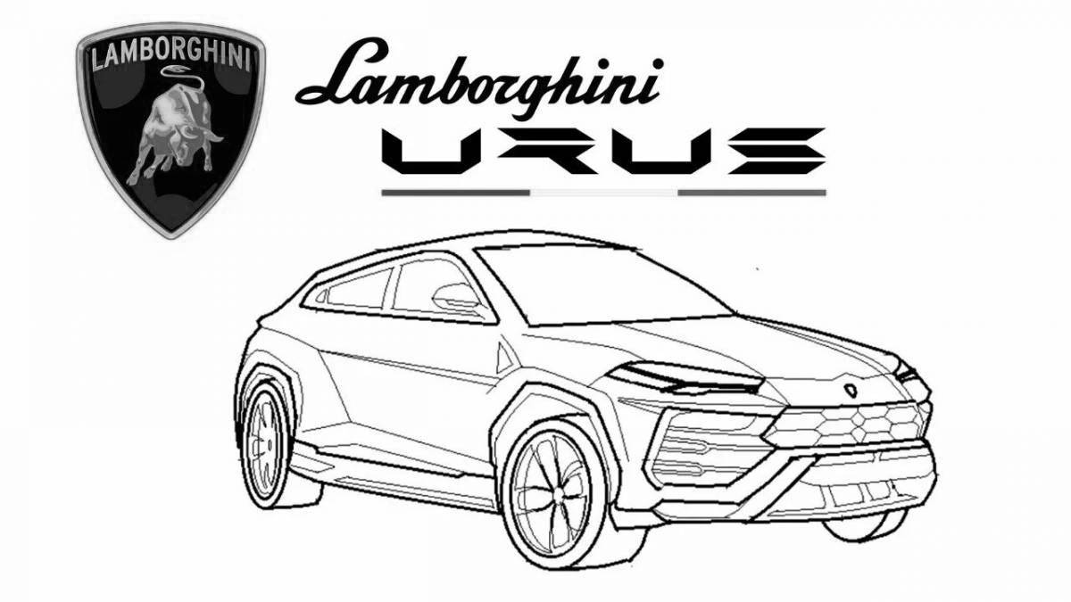 Urus Lamborghini Majestic Coloring Page