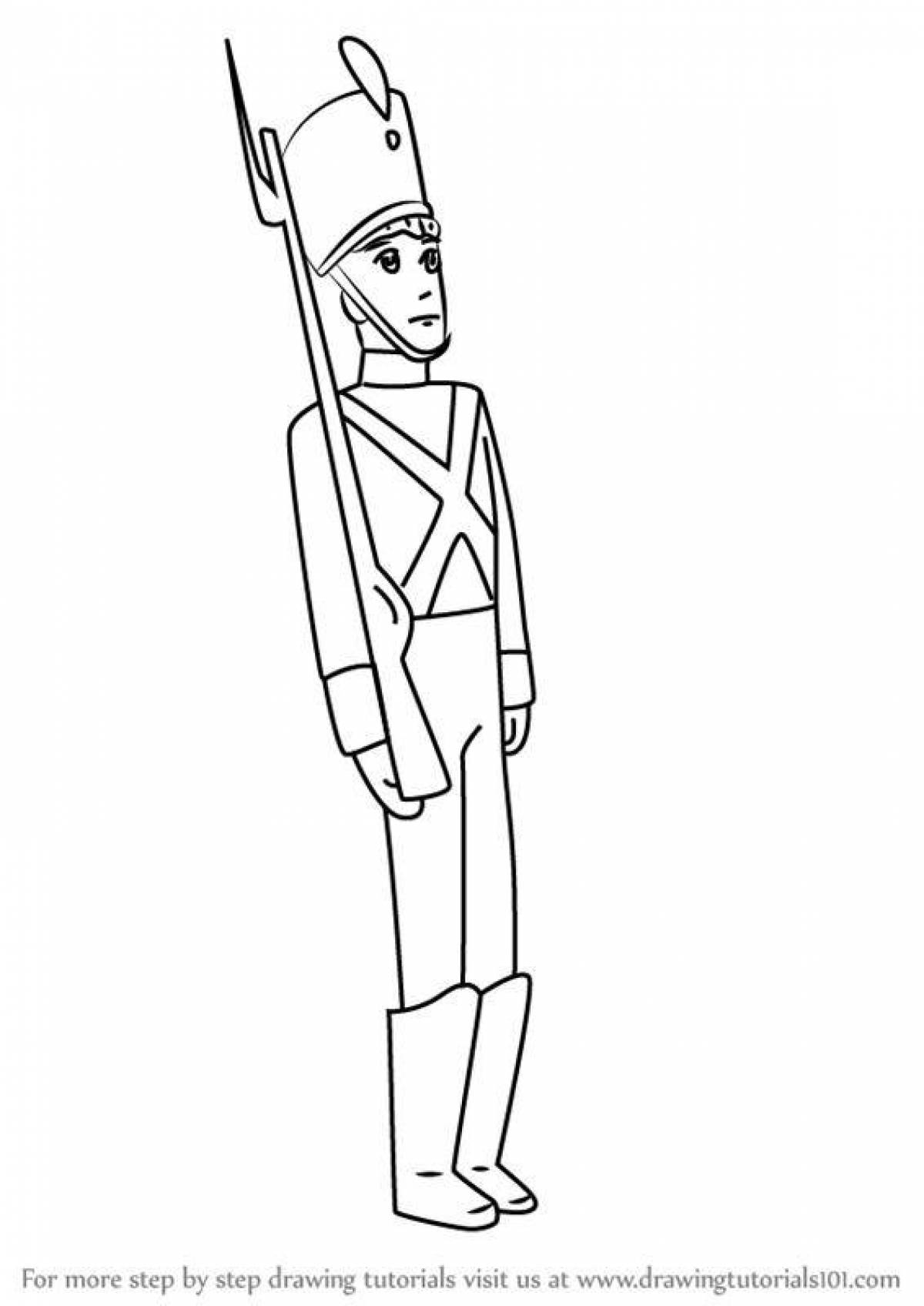 Рисование оловянный солдатик