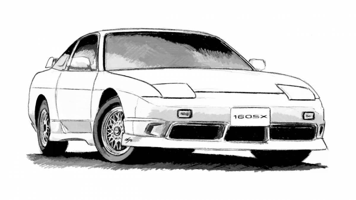 Nissan silvia рисунок