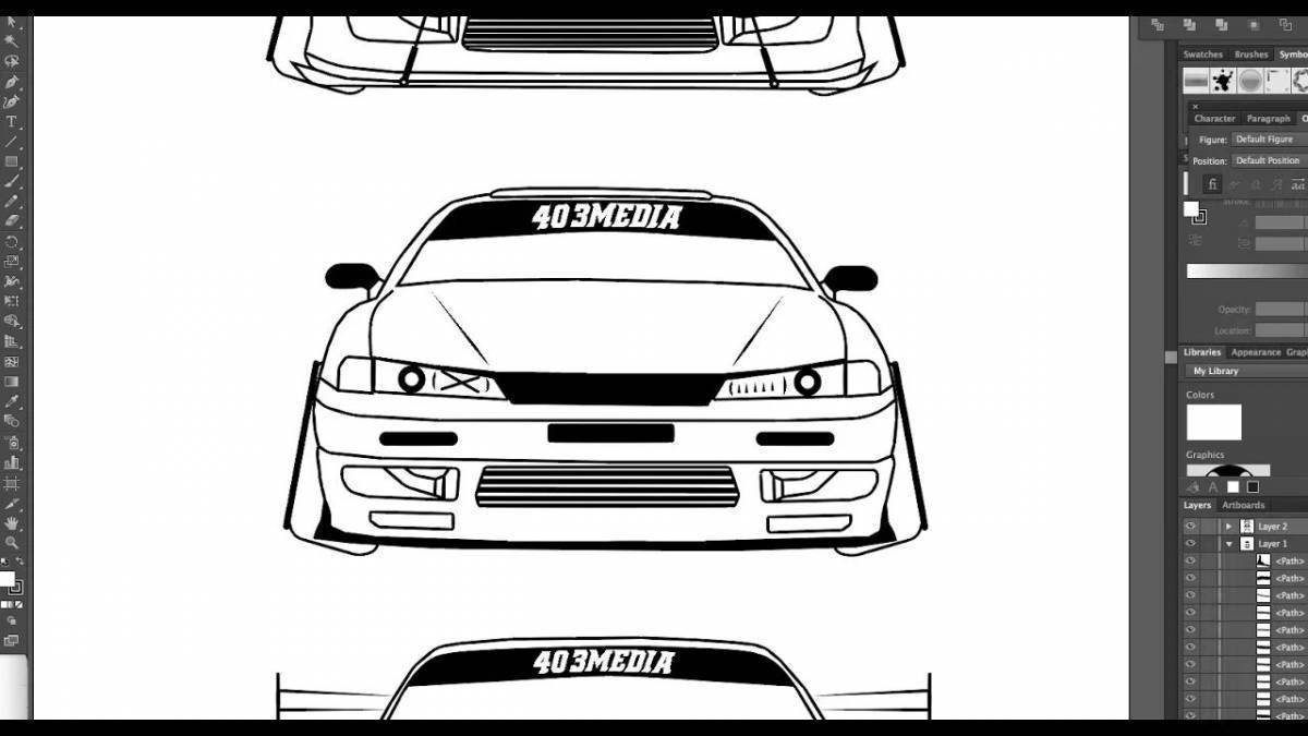 Рисунок nissan silvia s15