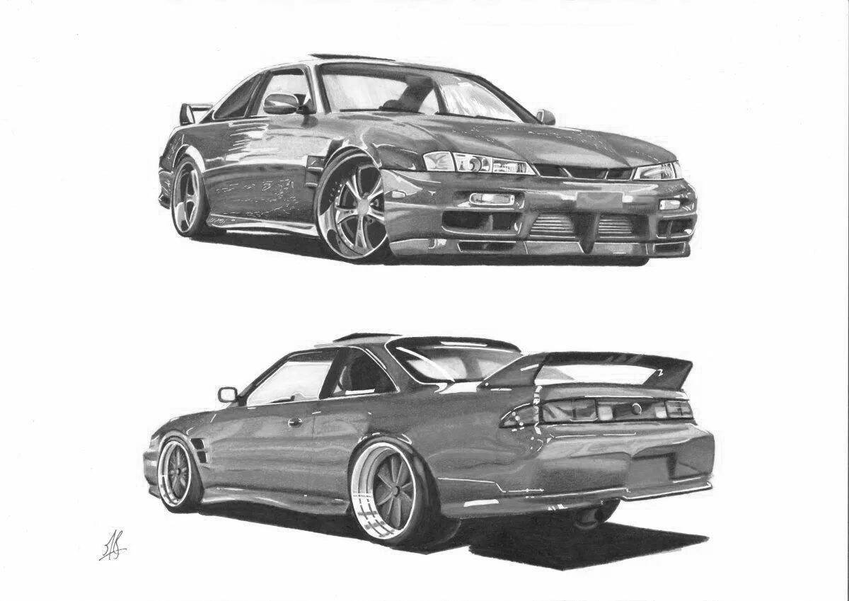 Nissan Silvia s15 чертеж