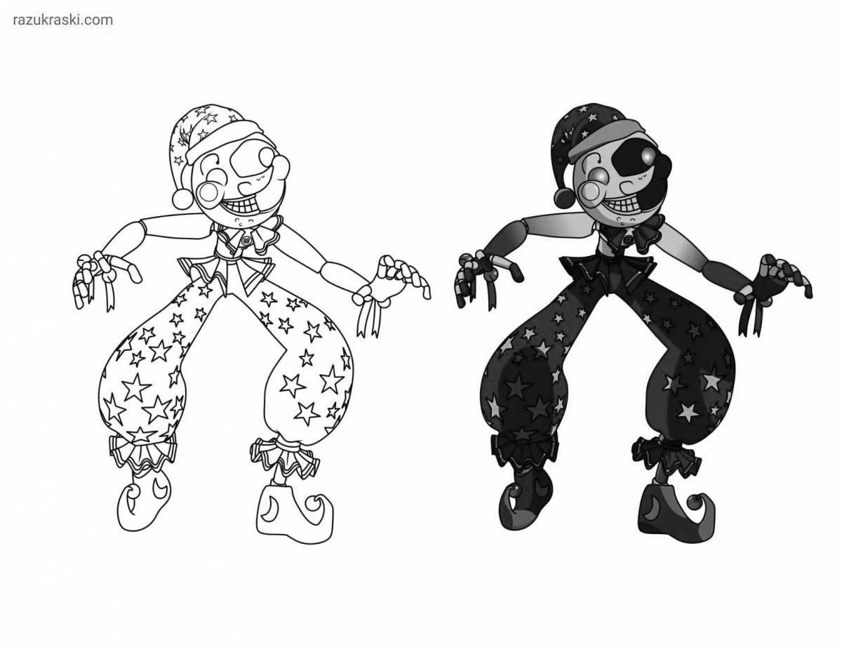 Coloring Pages Sun and moon from fnaf 9 (40 pcs) - download or print ...