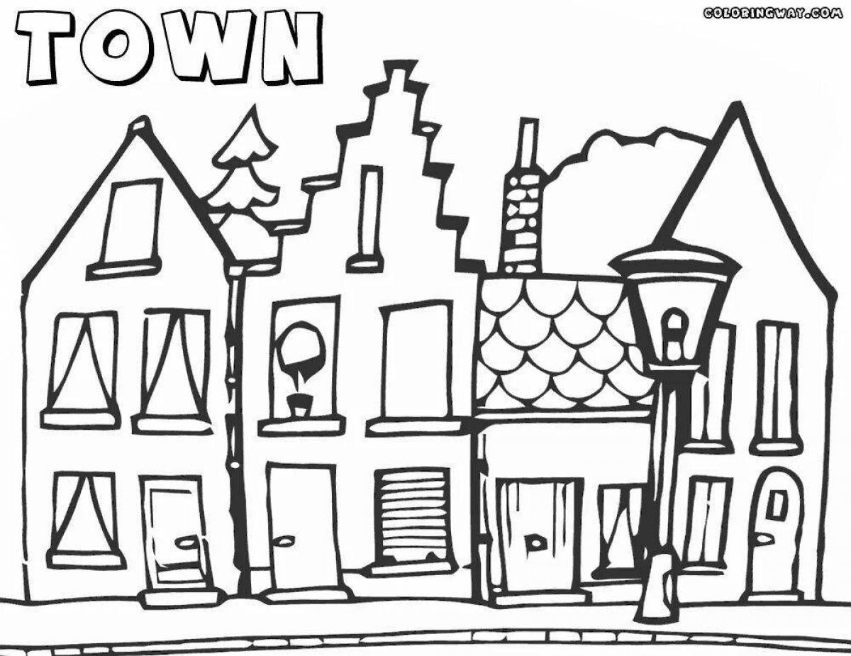 Town раскраска