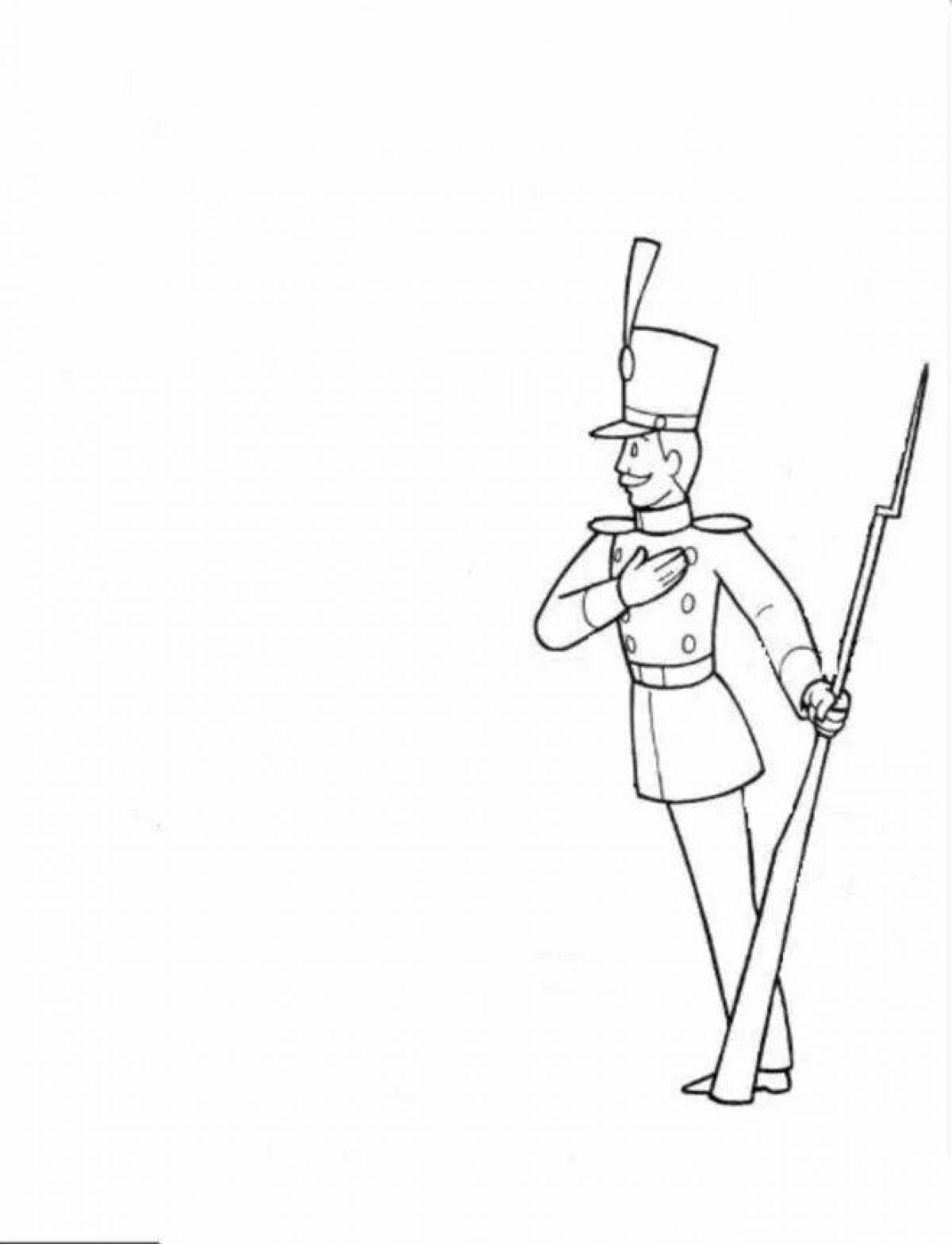 Dazzling Steadfast Tin Soldier coloring page