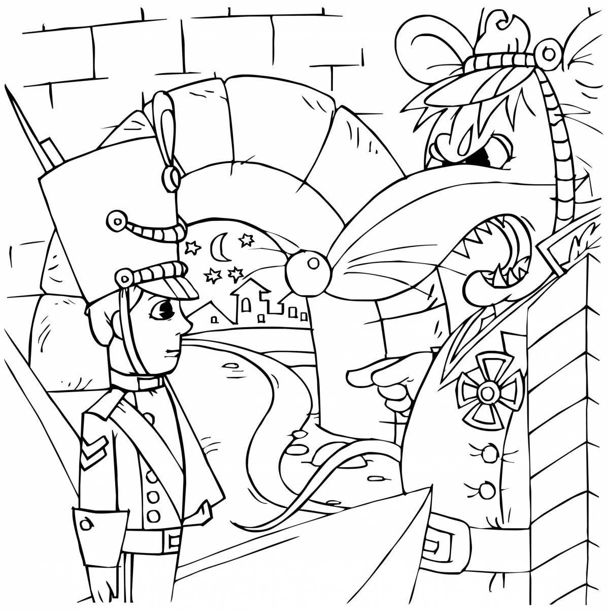 Coloring page of the seductive tenacious tin soldier