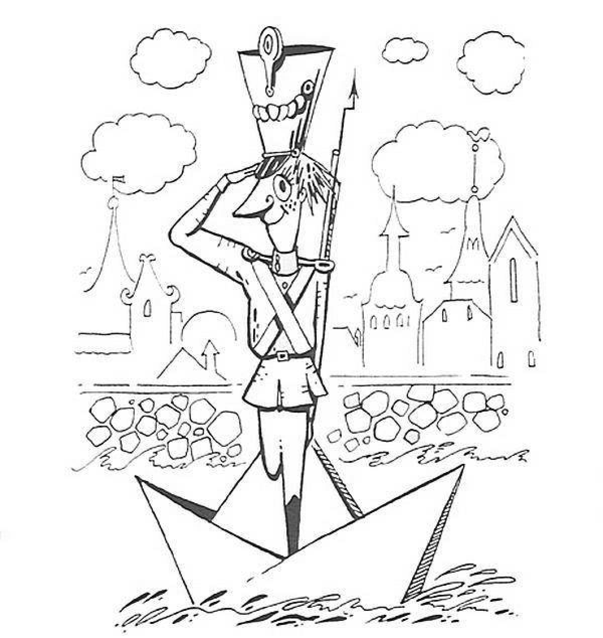 Coloring steadfast tin soldier grand