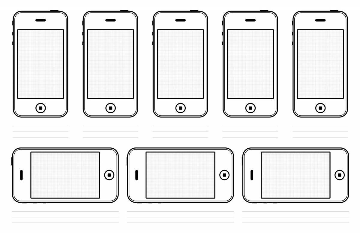 Smooth iphone 14 coloring book