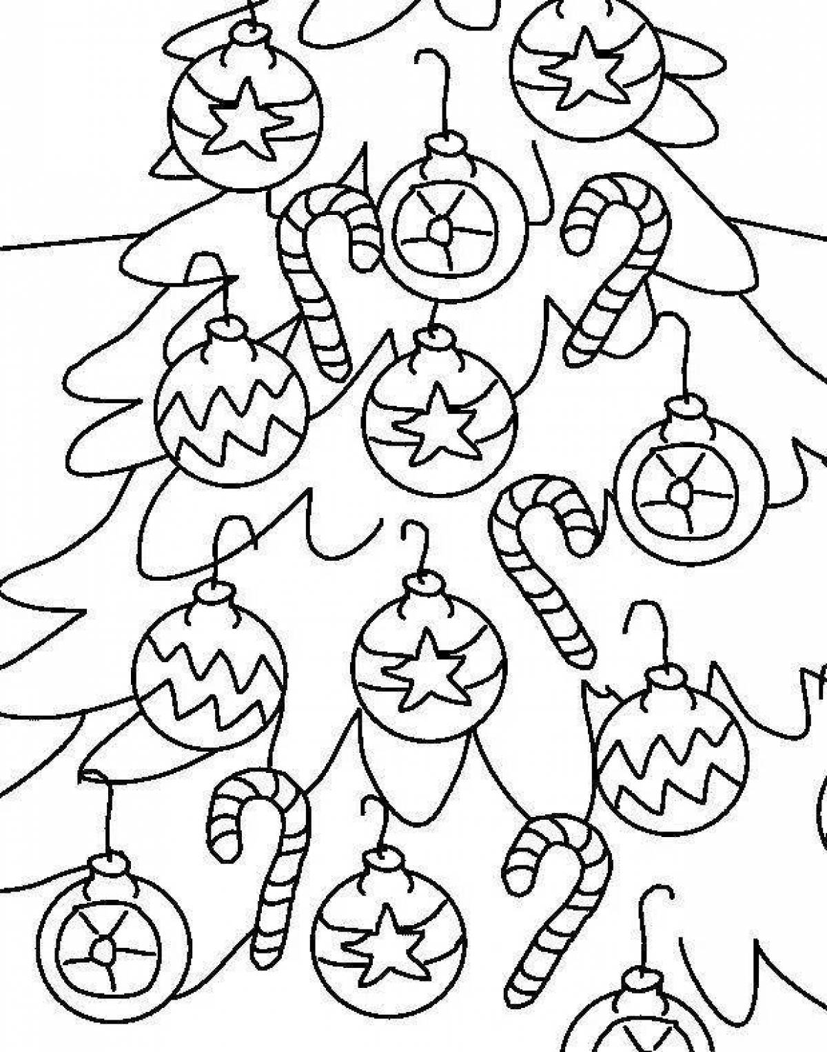 Adorable coloring Christmas little pictures