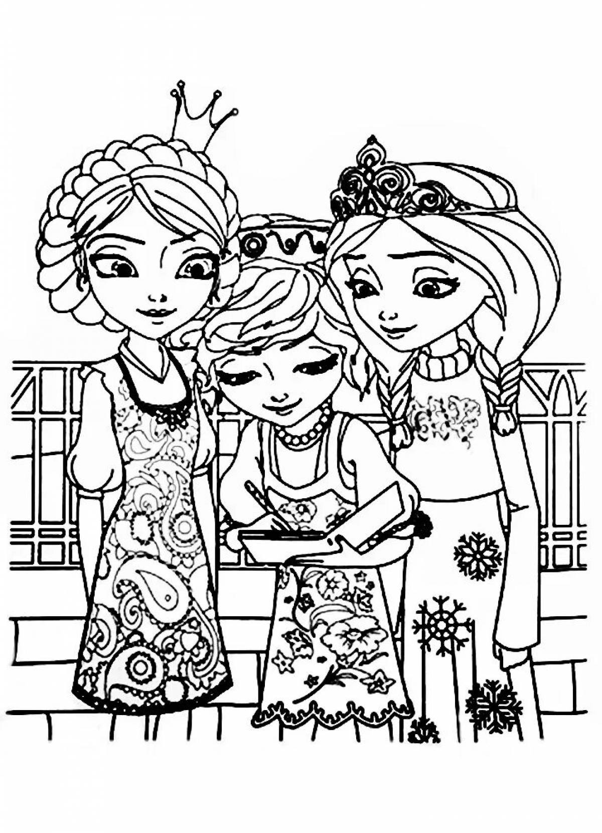 Color-fiesta coloring for girls all