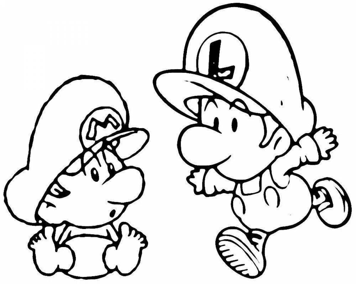 Mario coloring book for kids