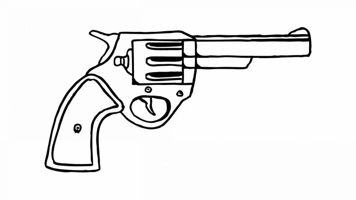 Weapons coloring page for kids