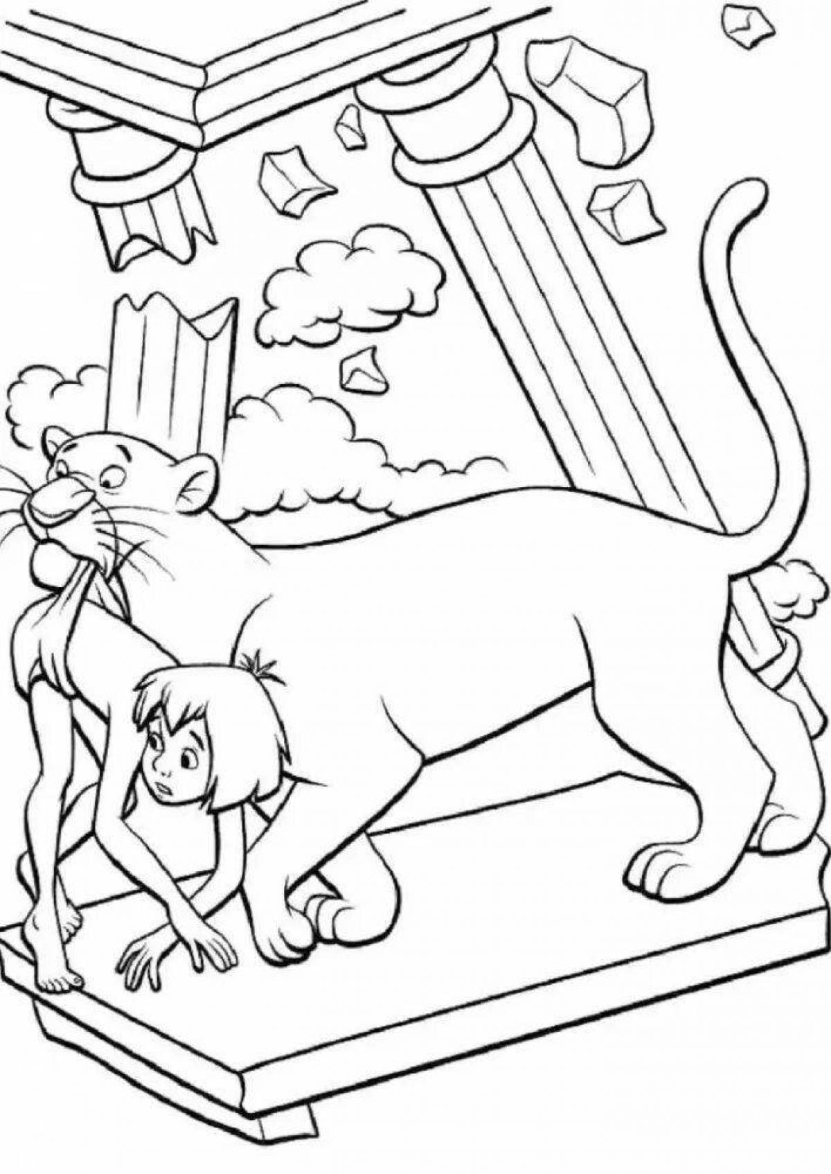 A fun panther coloring book for kids