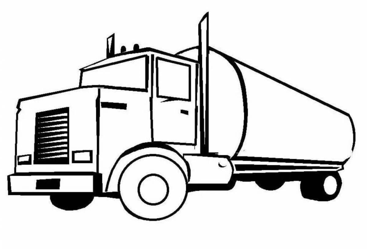 A playful truck coloring book for kids