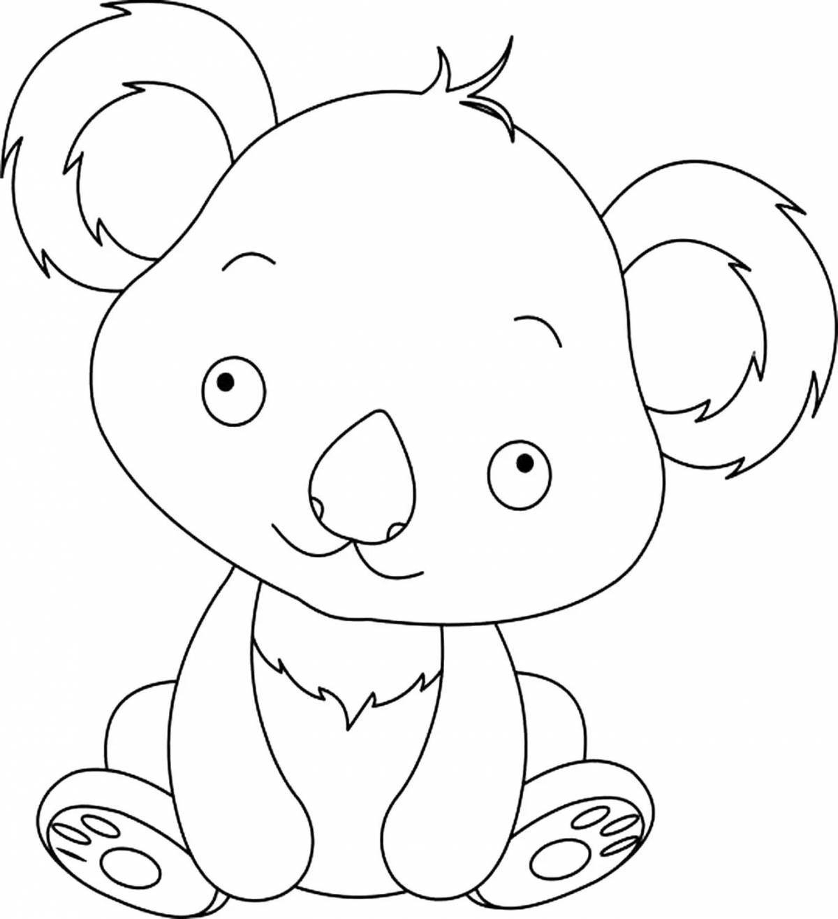 Koala live coloring for kids