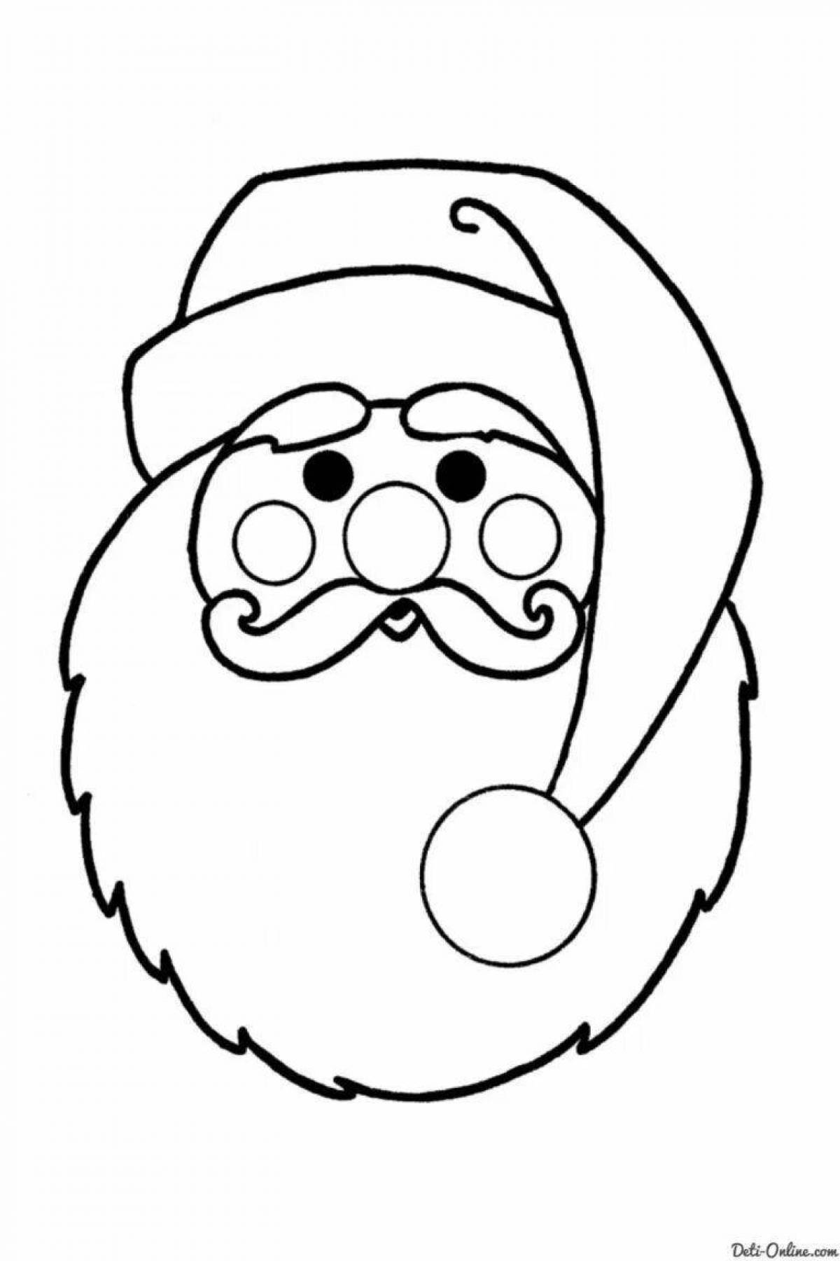 Playful Santa Claus coloring book for 2-3 year olds