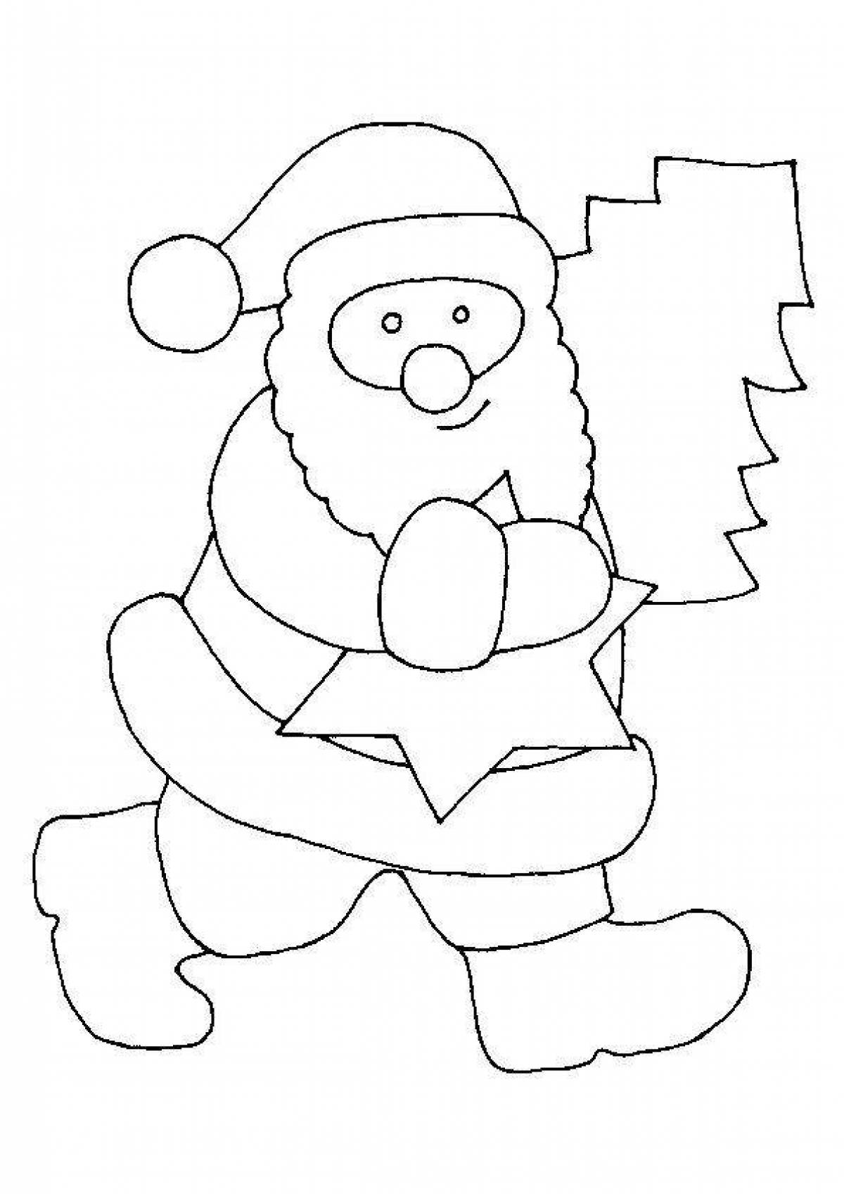 Creative Santa Claus coloring book for 2-3 year olds