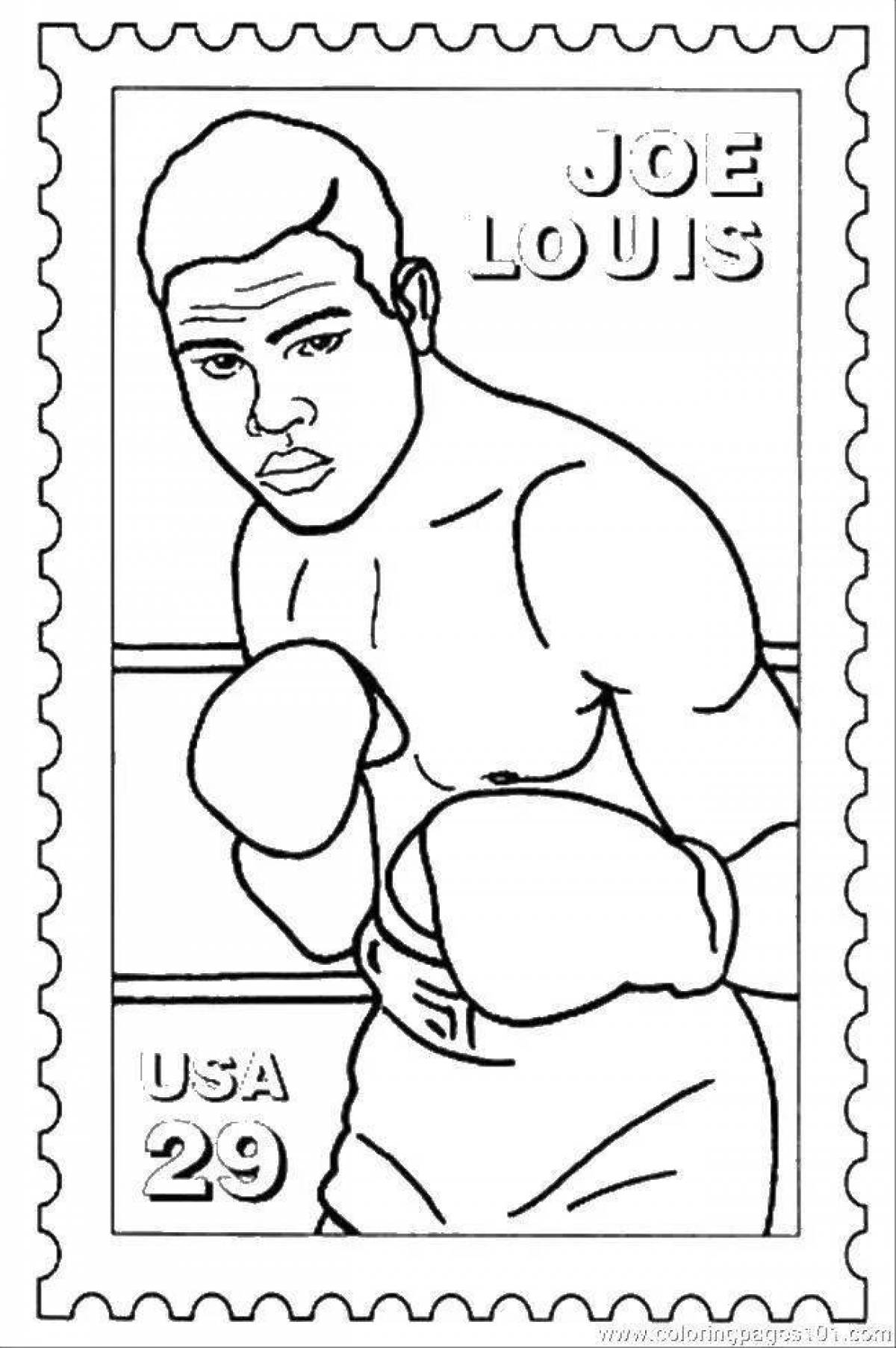 Boxer coloring page
