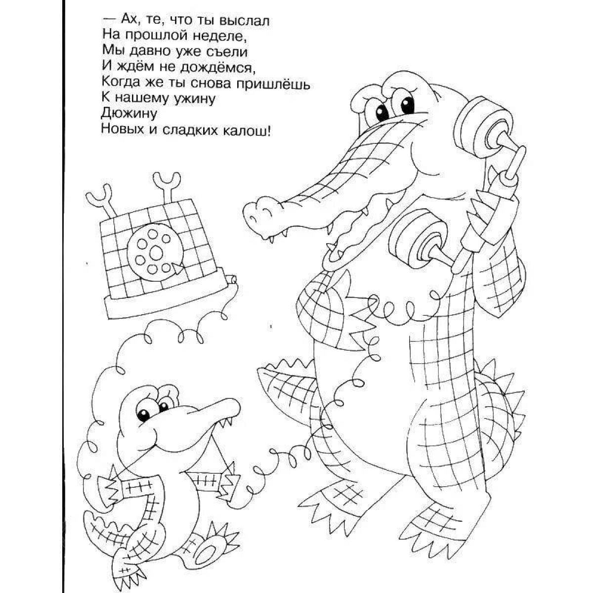 Color-lively chukovsky coloring page