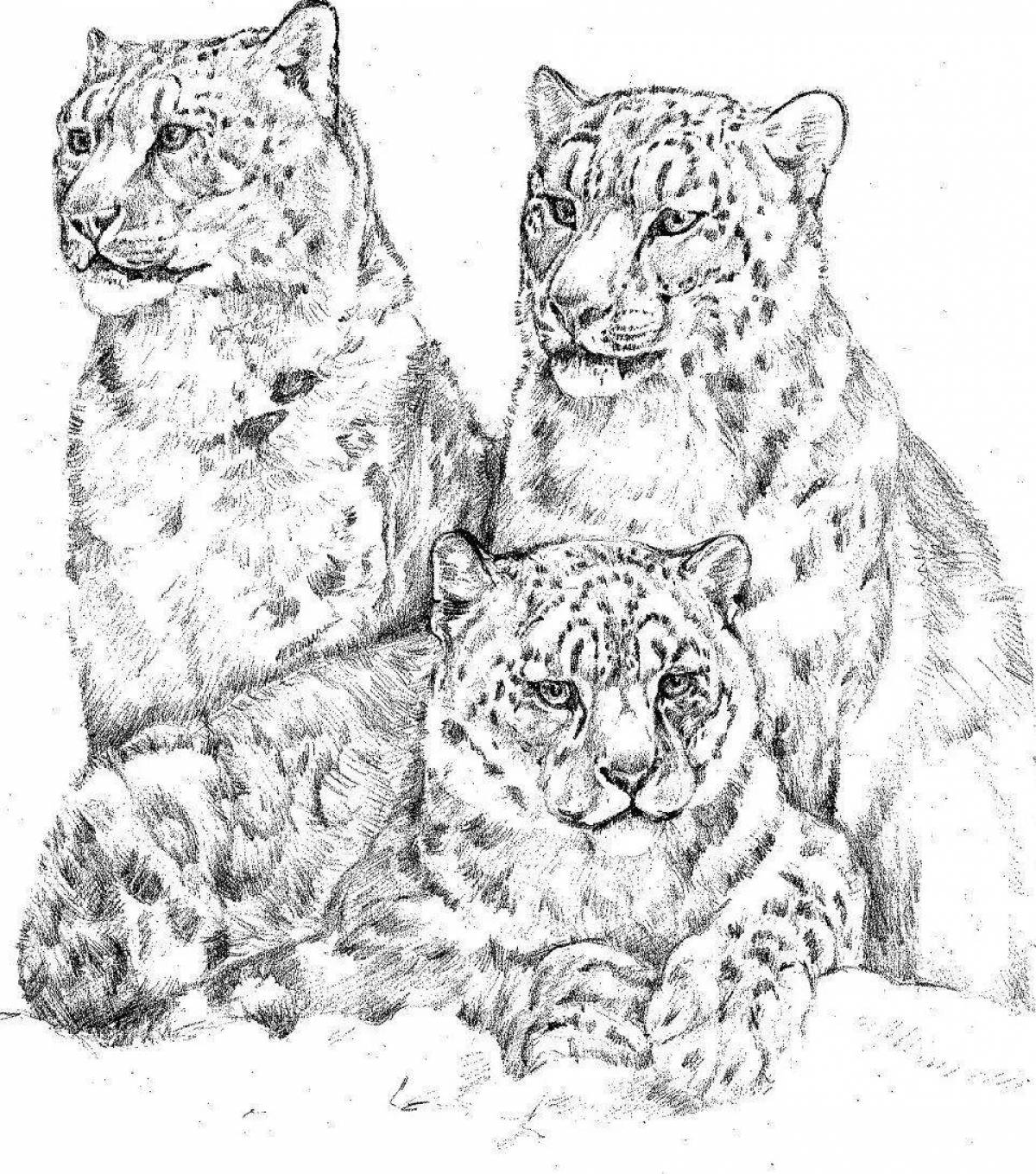 Динамическая страница раскраски леопарда