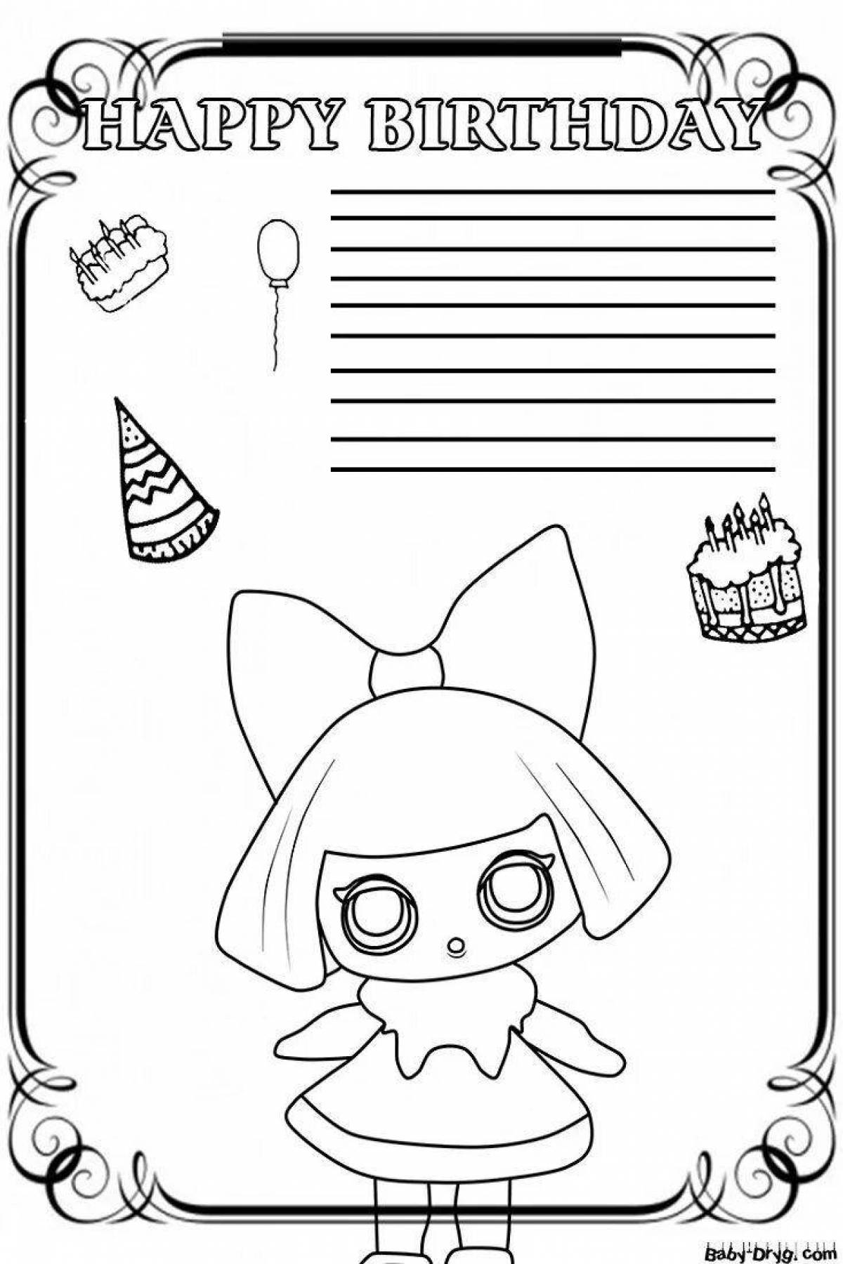 Adorable charter coloring page