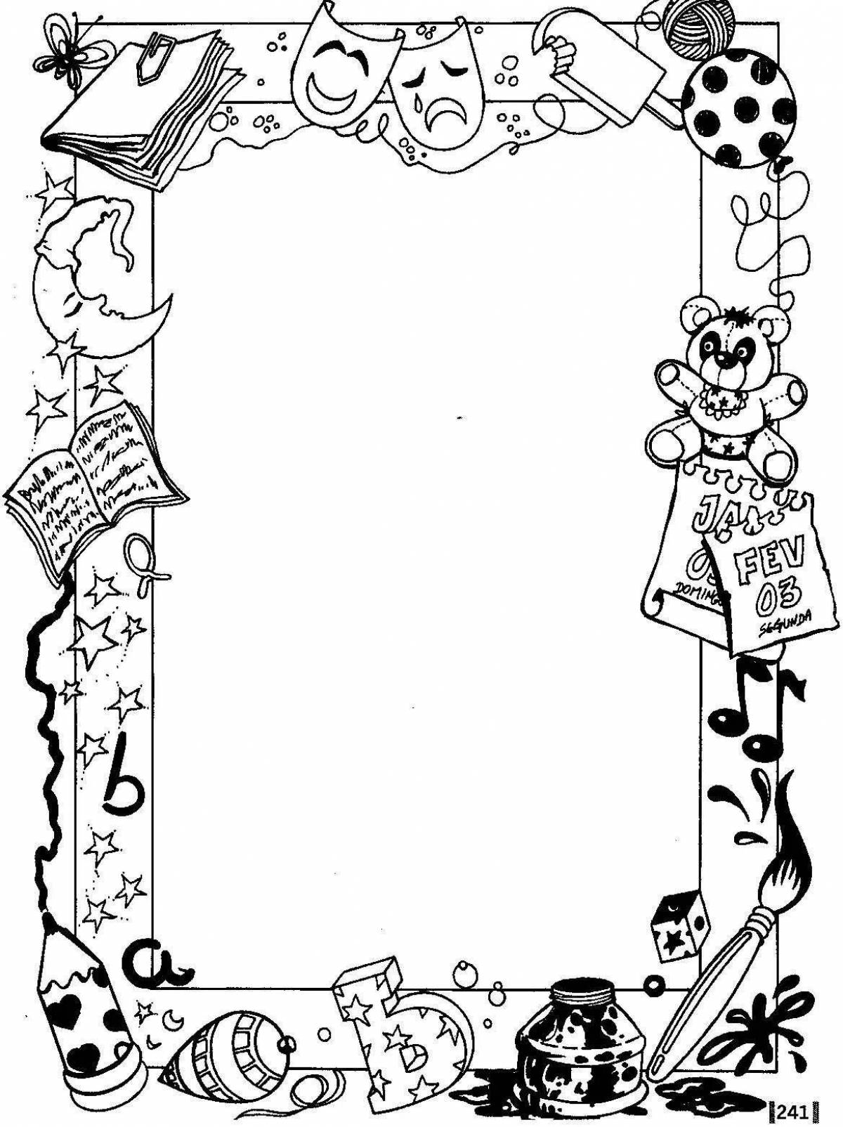 Cute charter coloring page
