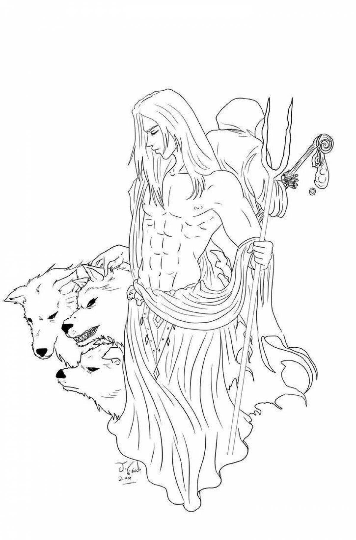Luxury Hades coloring page
