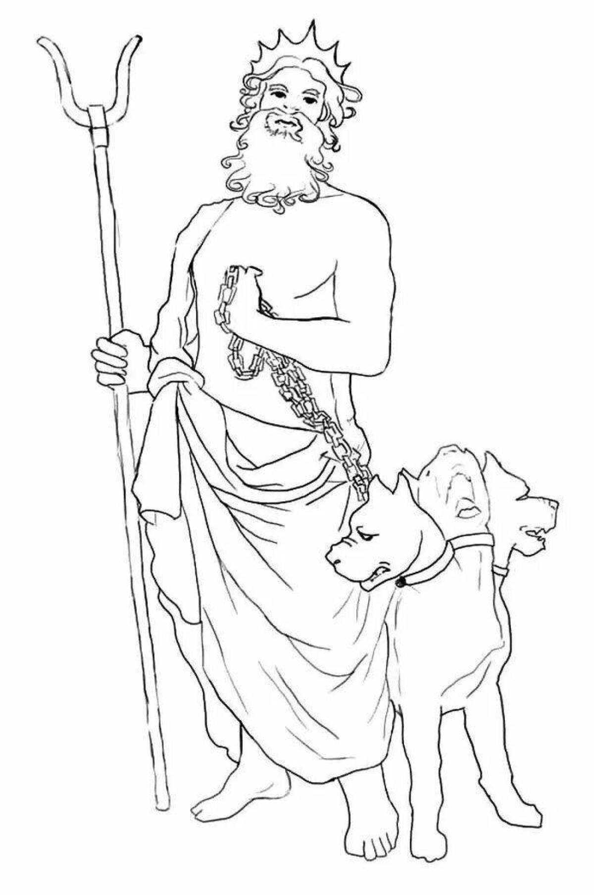 Generous Hades coloring page