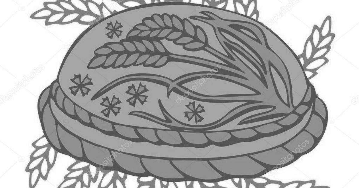 Sunny loaf coloring page