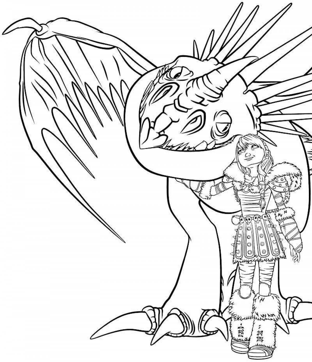 Train your dragon coloring page