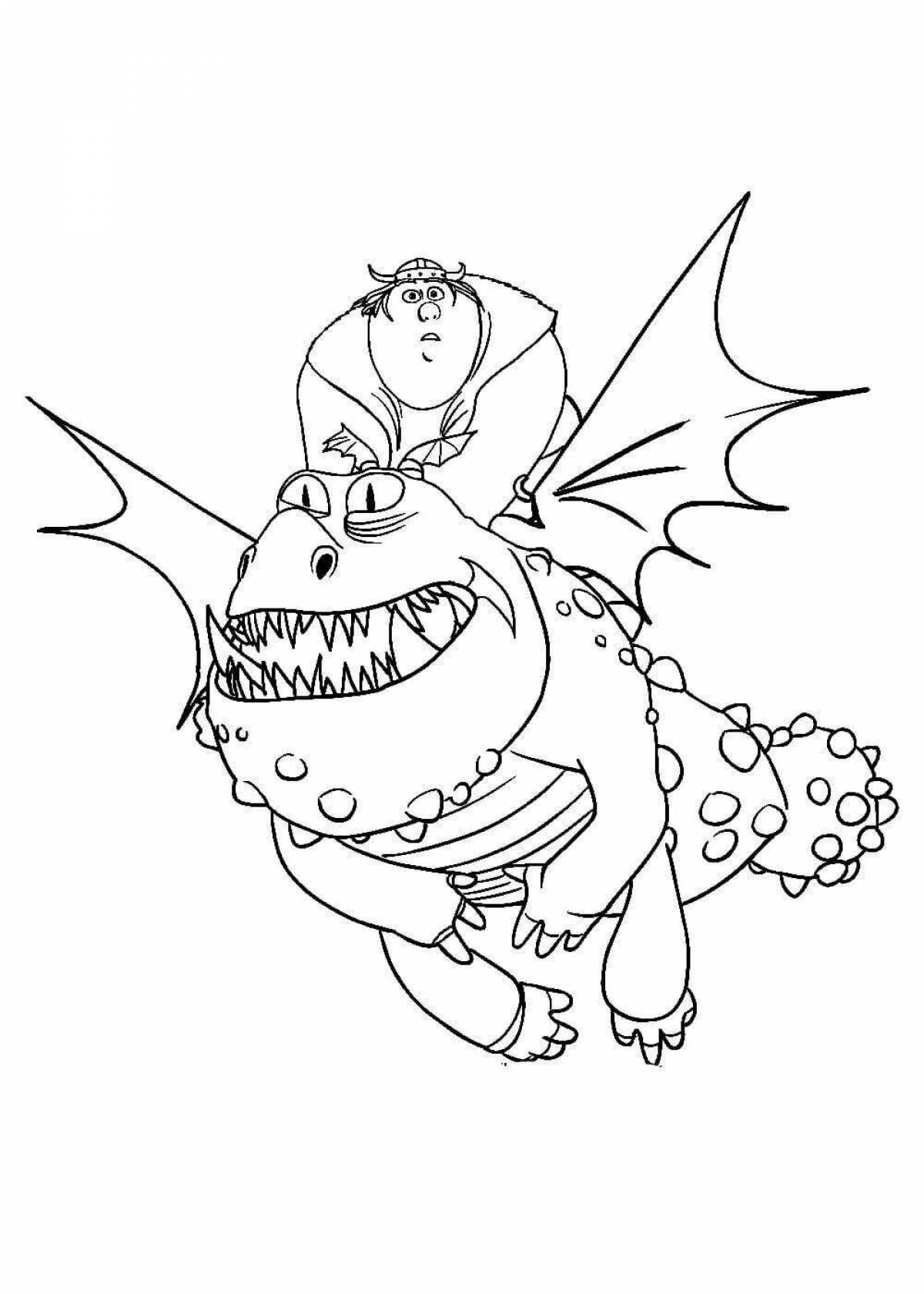 Adorable coloring book to train your dragon