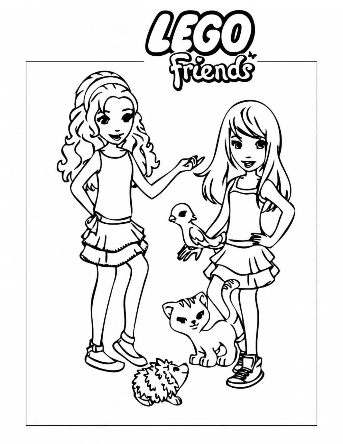 Amazing ramble friends coloring pages