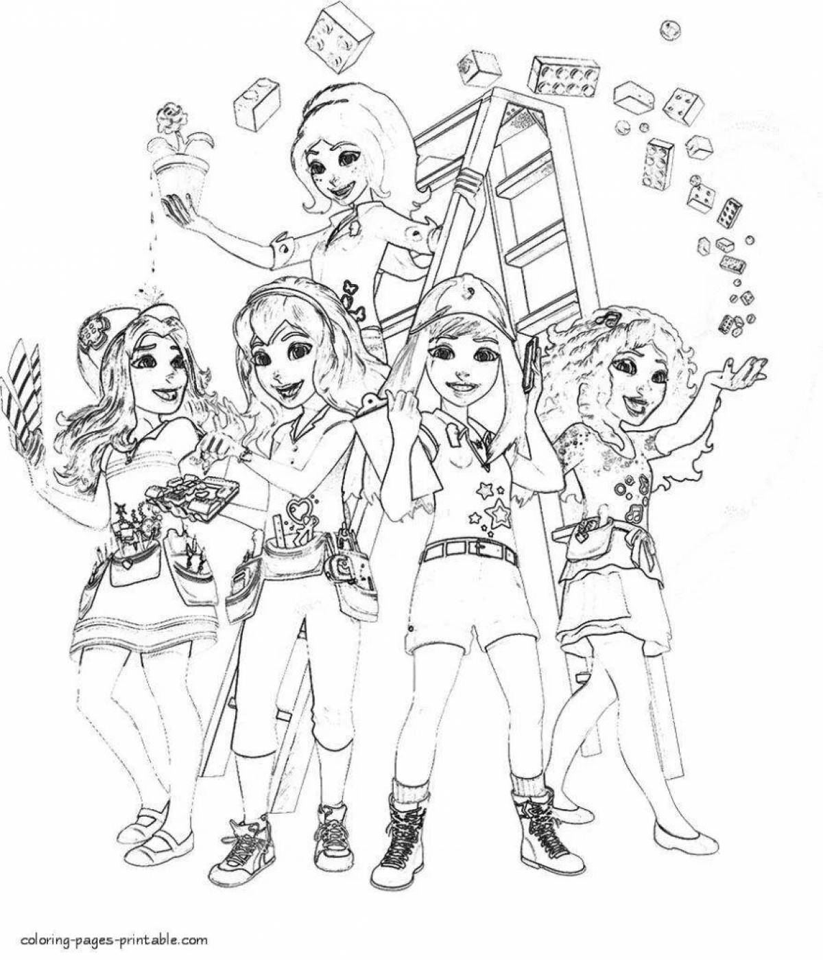 Rough Rogue Friends coloring page