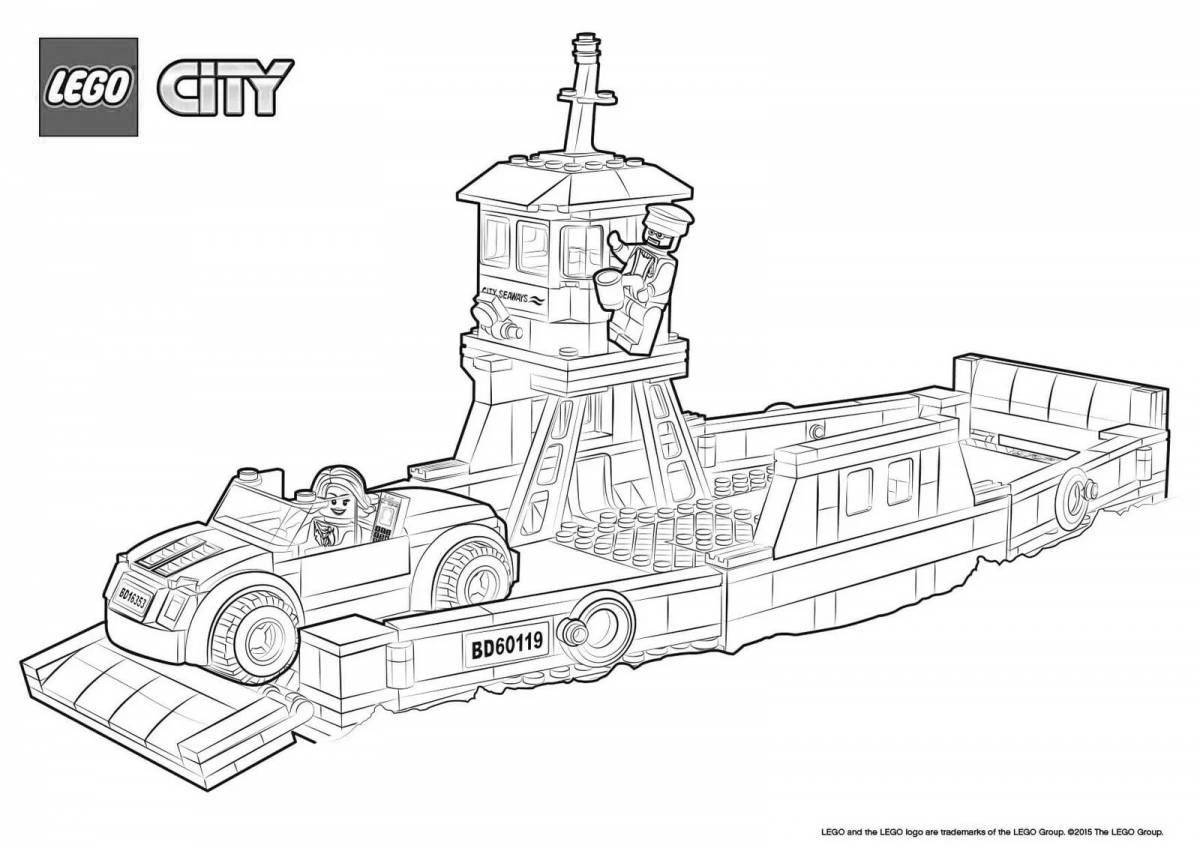 Intriguing lego city coloring book