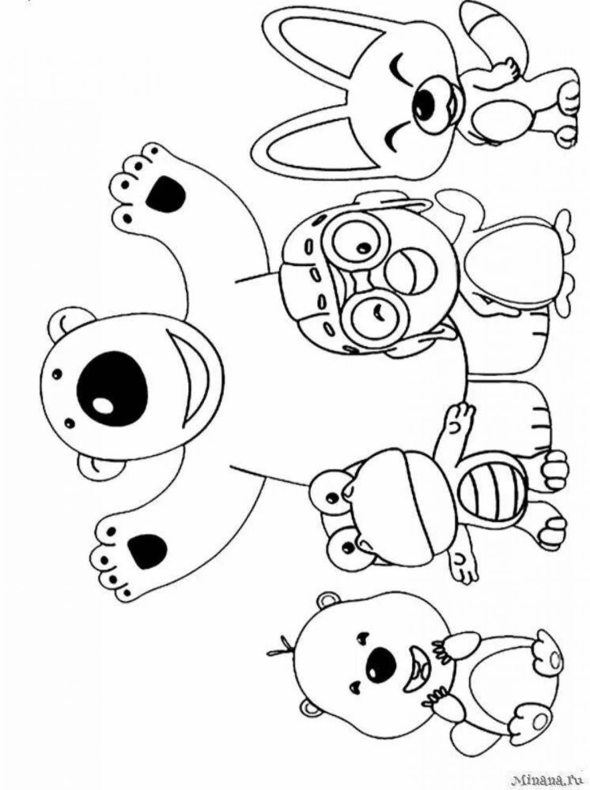 Разукрашки Пороро - 69 фото