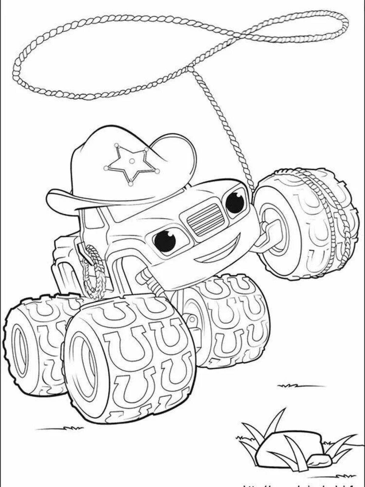 Cucumber torch coloring page