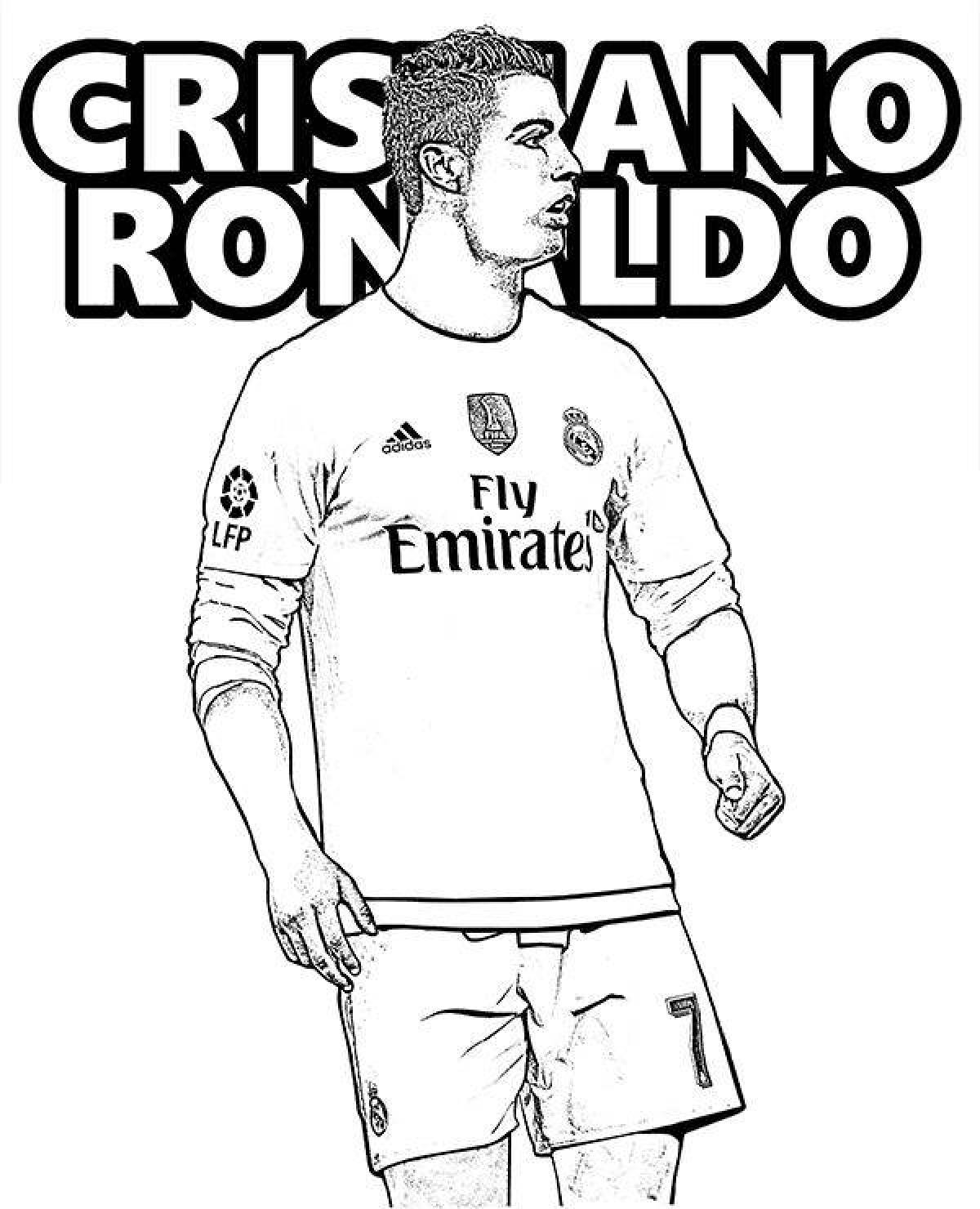 Ronaldo dynamic coloring book
