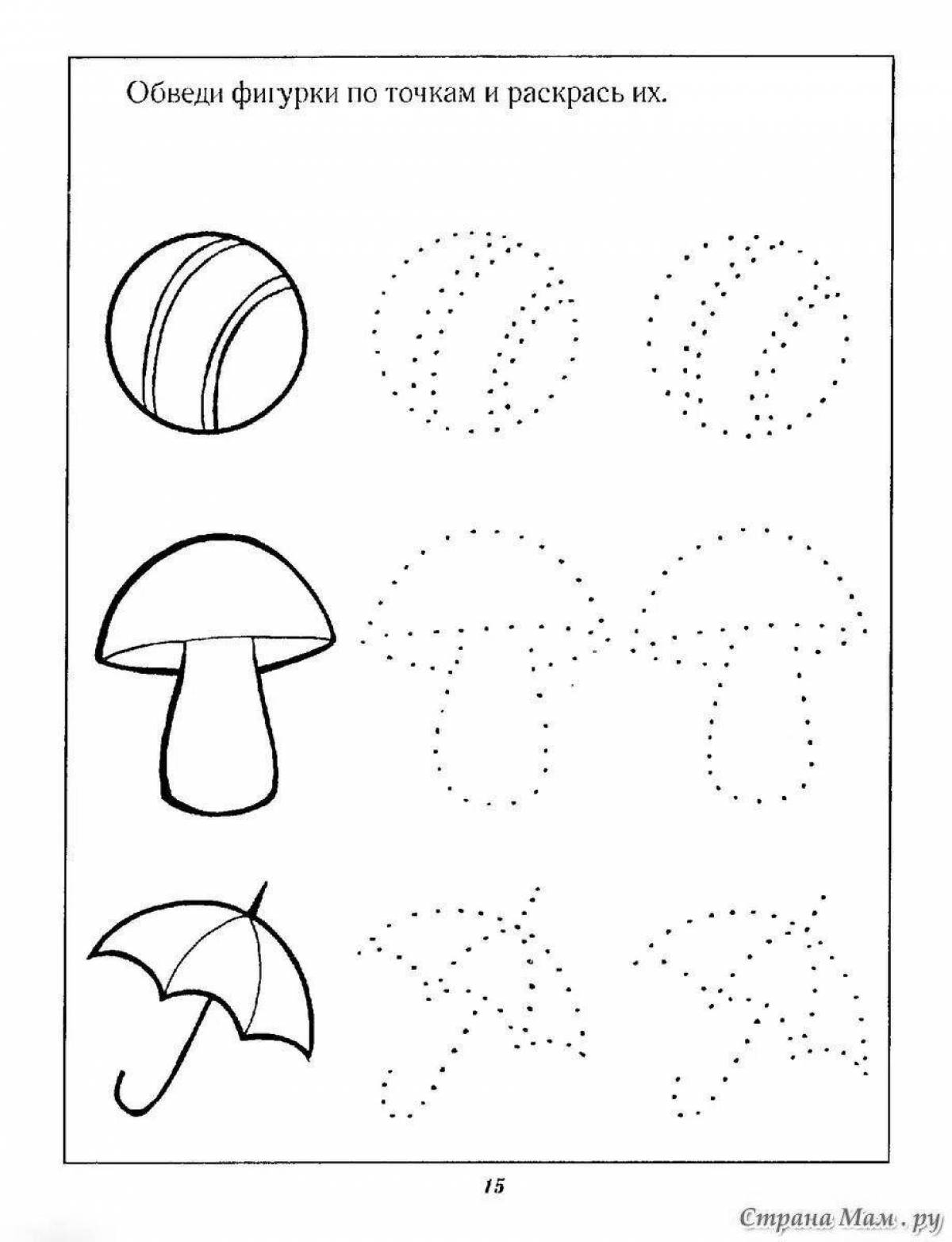 Attractive coloring page 3 task
