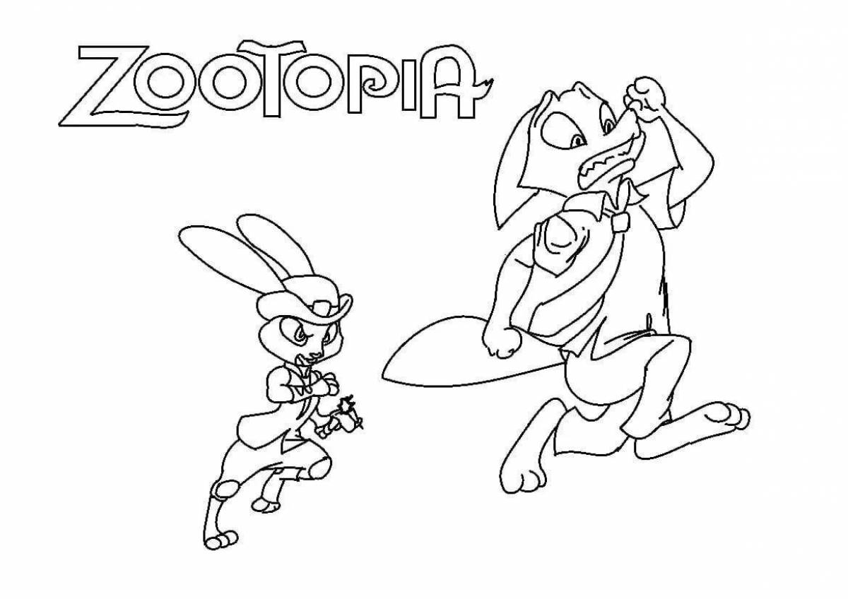 Animated mr hops coloring page