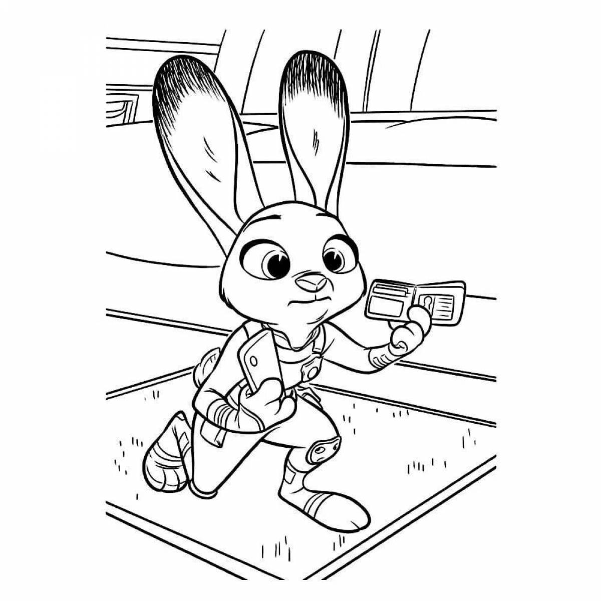 Color frenzy hops mr coloring page