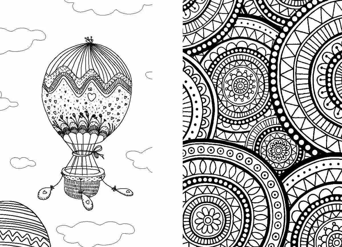 Invigorating anti-stress coloring pdf