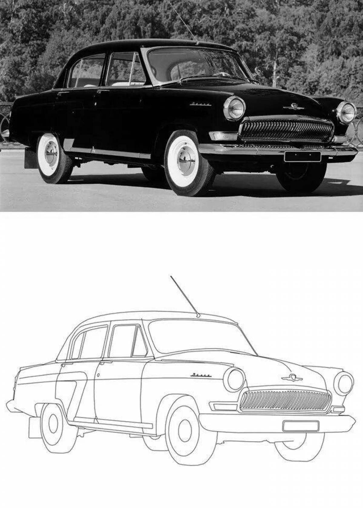 Раскраска Раскраска восхитительная волга