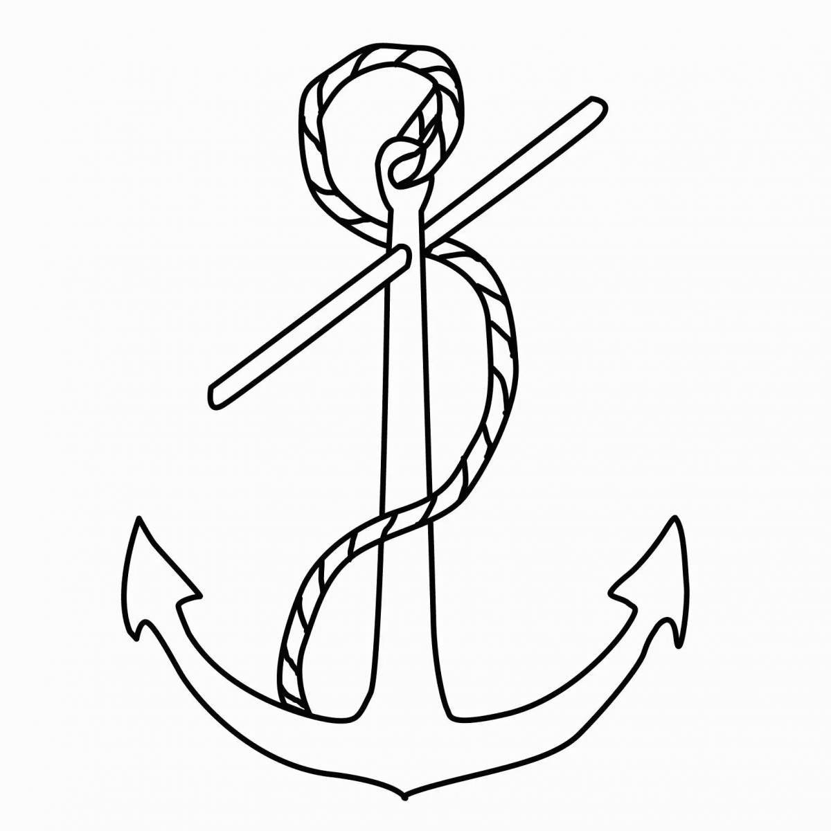 Coloring anchors for kids