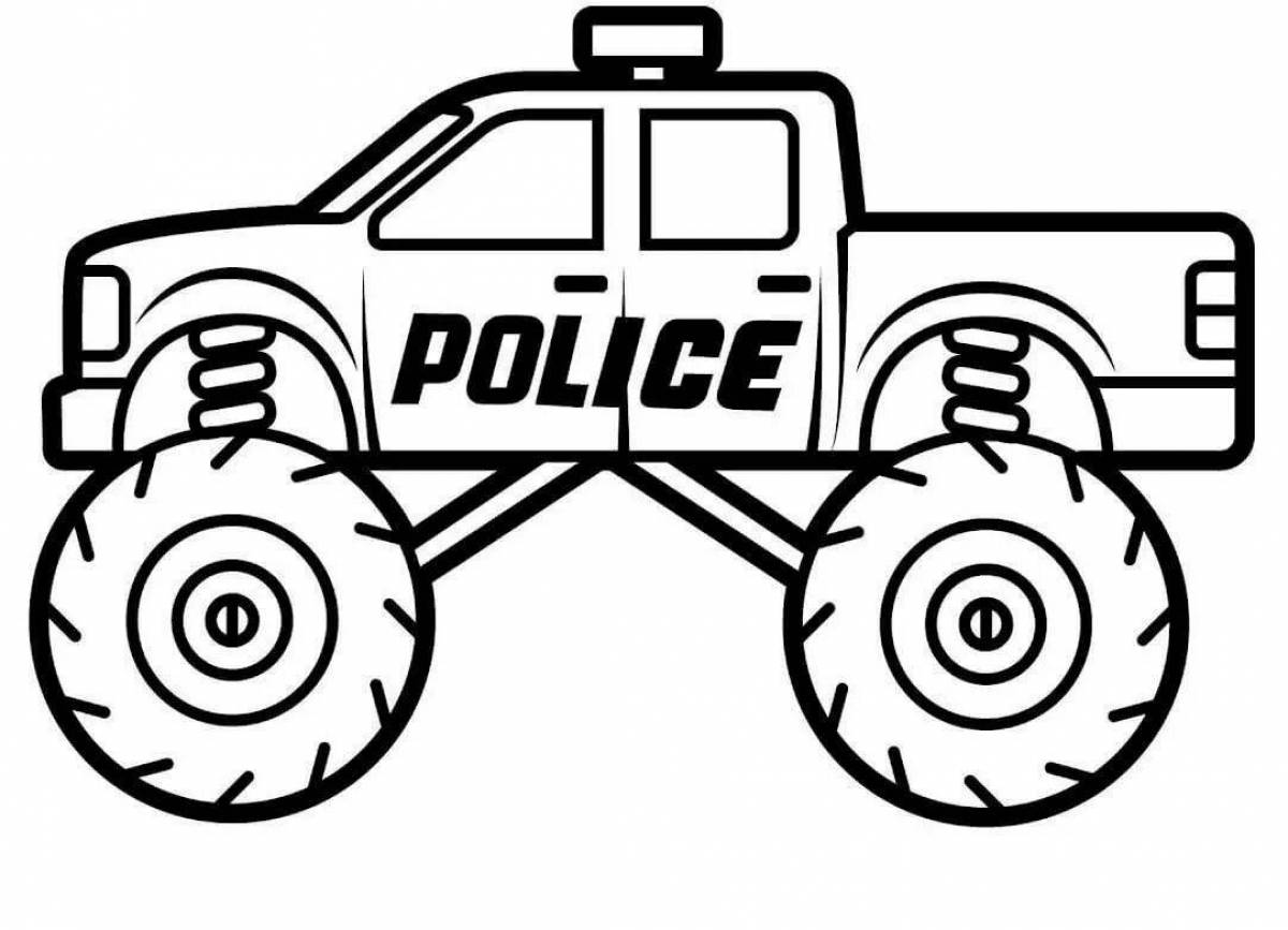 Cop Monster Truck #3